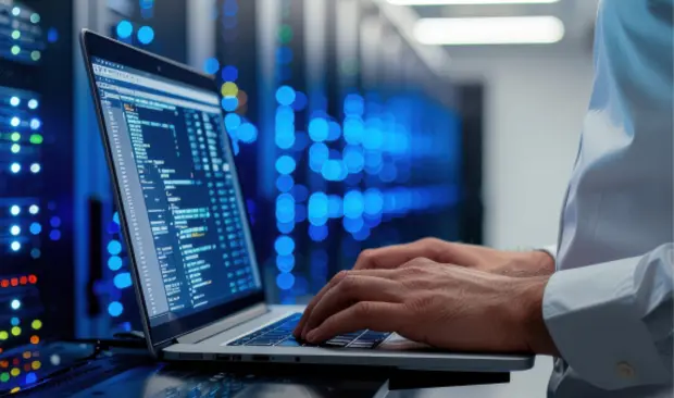 laptop on the cloud