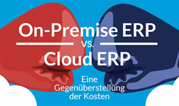 [INFOGRAFIK] On-Premise ERP vs. Cloud ERP - Eine Kostengegenüberstellung