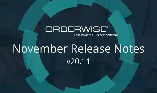 Latest version of OrderWise v20.10 business management software
