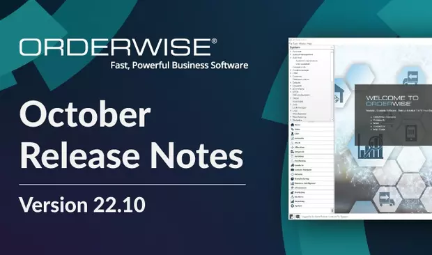 OrderWise in October 2022 – v22.10