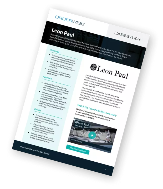 leon paul orderwise case study download 