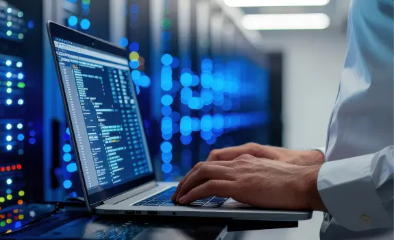 laptop on the cloud